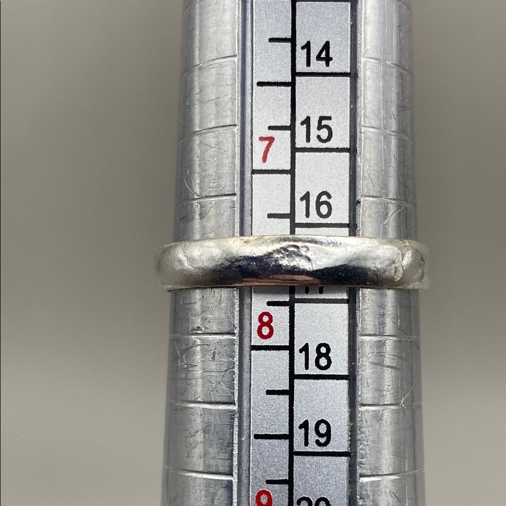 New Amazonite Stone Silver Overlay Ring Size 7.5 - image 8